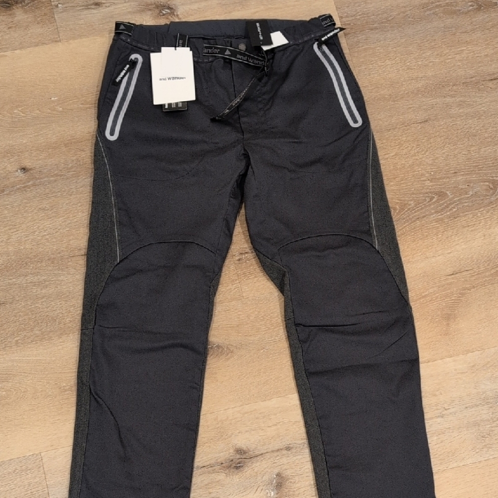 Women's Black Track Pants with Reflective Accents